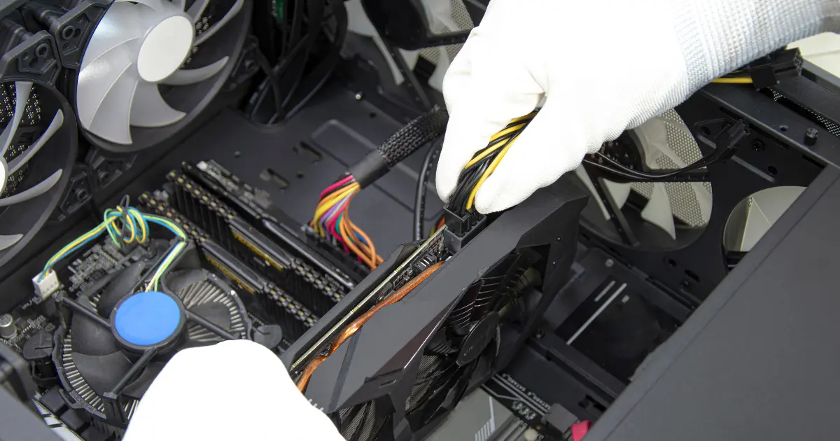 PCパーツを組み立てるイメージ
