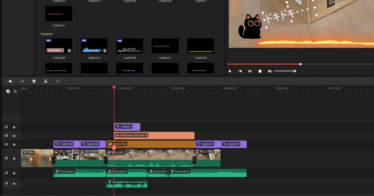 Minitool MovieMakerで動画編集をしているイメージ