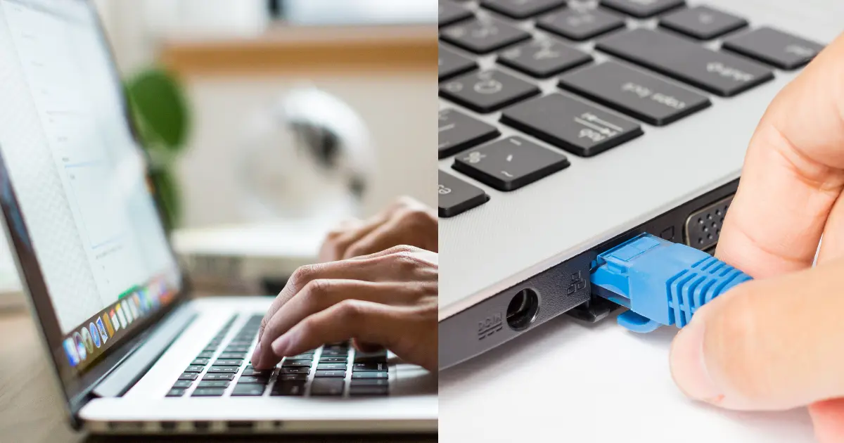 Wifi 接続と Lan 接続の比較イメージ