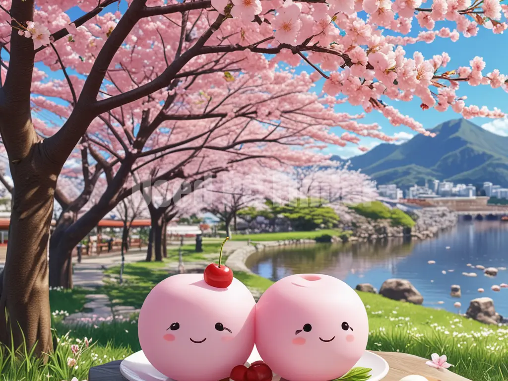 桜餅の出力例