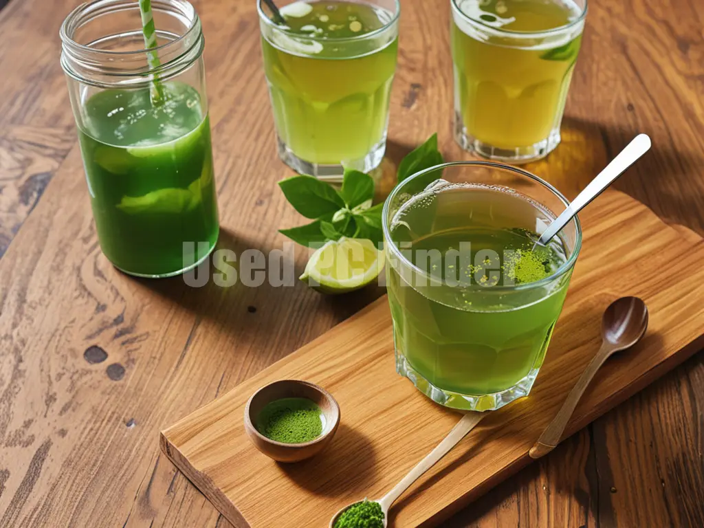 羊羹と緑茶の出力例