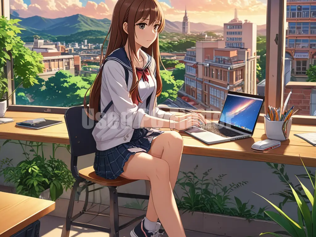 制服をきた女子高生のイメージ